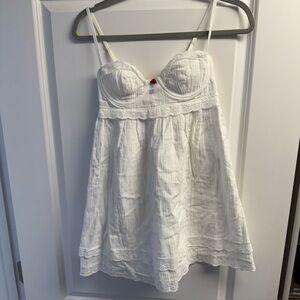 Edikted White Lace Chemise with Delicate Details